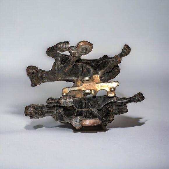 Rare Vintage Arcade Mfg Co Cast Iron Horses Please Read Description - Picture 6 of 6